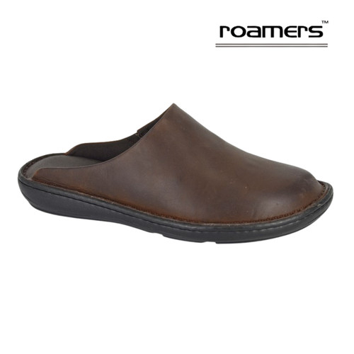 Mens leather roamers clogs - mens,