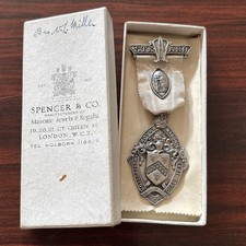 Masonic Sterling Silver Stewards Medal 1934 Boxed