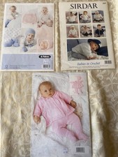 BABY KNITTING &  CROCHET CARDIGAN PATTERNS , PETER PAN,UKHKA & BHKC
