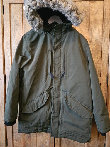 Size medium khaki hooded - size,