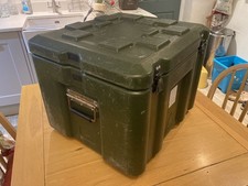 British Army Plastic Storage Case Transport Equipment Flight Case Green