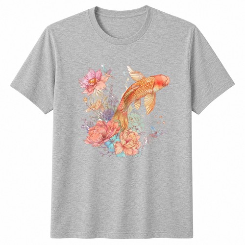 Floral beach and ocean - floral,
