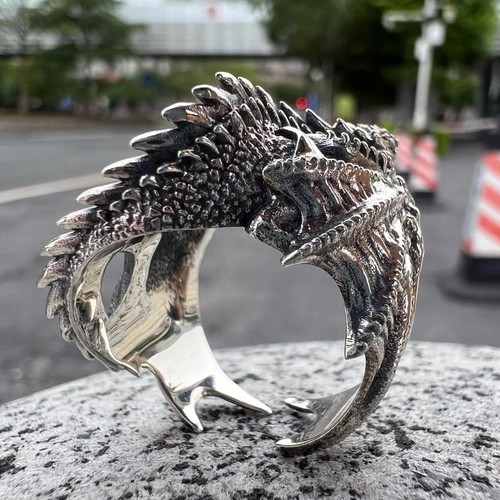 Vintage dragon ring gothic - vintage,