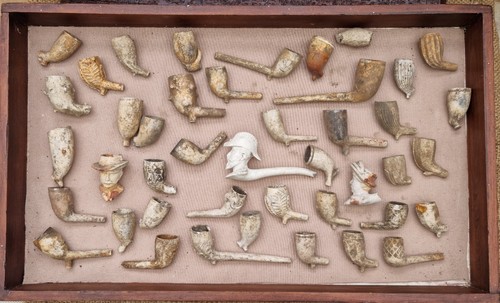 Victorian clay tobacco pipe - clay,