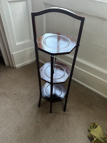 Edwardian wooden cake stand