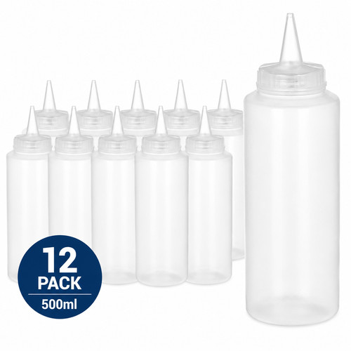 Plastic clear squeeze squeezy - clear,