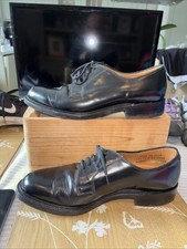 Black Leather LOAKE Wedding/Dress Shoes, Size 9 (UK). Formal Lace Up Derby