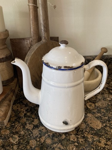 Charming vintage french enamel - vintage,