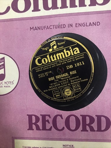 78rpm nelson eddy ride cossack - 78rpm,