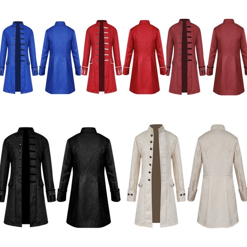 Mens retro gothic jacket - jacket, frock