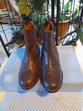 Toggi Ladies Brown Leather Chelsea Boots UK6 Very Good Condition