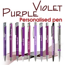 Personalised metal pen PURPLE