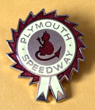 PLYMOUTH  DEVILS  1969    GOLD   SPEEDWAY    BADGE