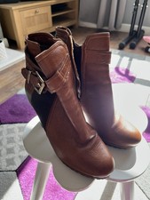 Dune Tan Boots Size 4
