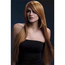Ladies Long Auburn Fever Amber Wig