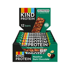 Kind Protein Bars, Hazelnut Dark Chocolate, Healthy Snack, Gluten Free, 12 x 50g