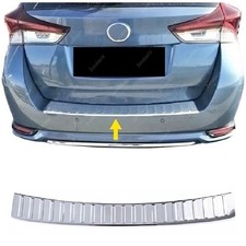 For TOYOTA AURIS ESTATE 2014 TO 2018 Chrome Rear Bumper Protector GLOSSY