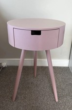 Pink legged bedside table - pink,
