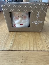 3D Christmas Mug Featuring Santa