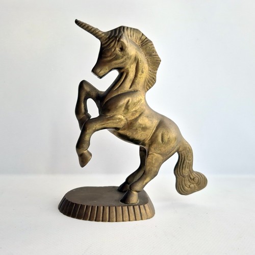 Vintage solid brass - vintage, unicorn