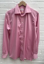 Eton Shirt Pink 16.5 42 Contemporary Fit Cotton Formal Shirt