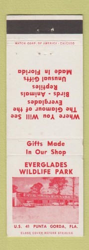 Matchbook cover everglades - matchbook,