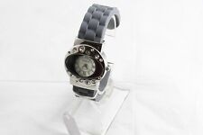 Terner Fashion Wristwatch with Sunburst Dial & Grey Silicon Band Working