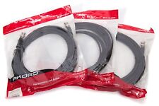 BNC Coaxial Cables x3 50 ohms 7m RG58 by Akord. CCTV etc. Unused, Just surplus.