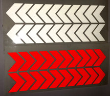 Reflective Chevrons  Strips X  2 Self Adhesive Stickers Bike/ Car /Buggy Vans