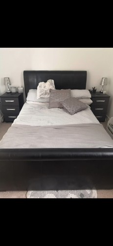 Double sleigh bed - double,