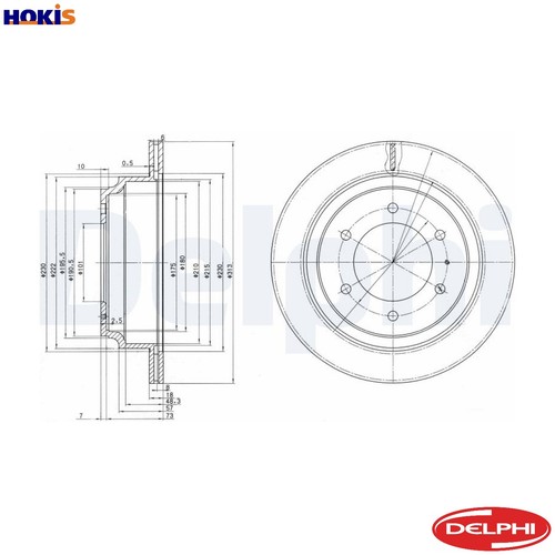 Brake disc bg3353 - brake,