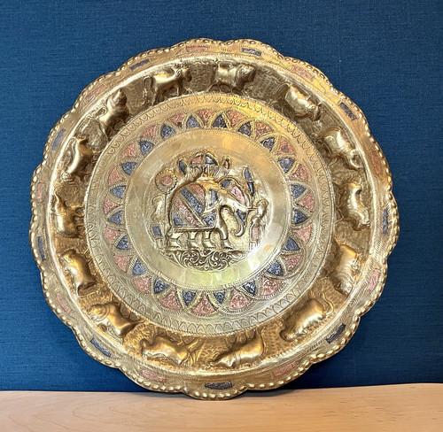 Vintage indian brass - indian, wall