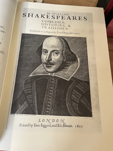 The first folio shakespeare - first, of