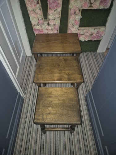 Old charm oak nest three - oak, of