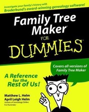 Family Tree Maker for Dummies - 0764506617, paperback, Matthew L Helm