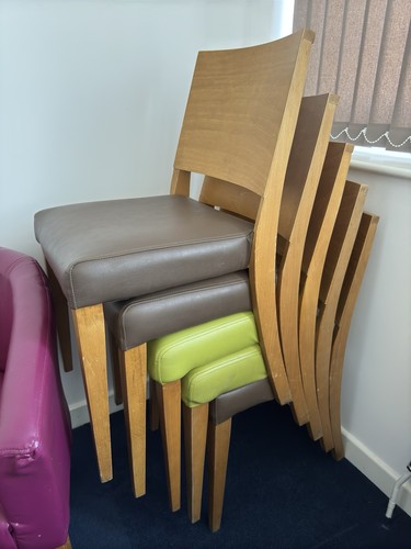 Danish style leather dining - danish,