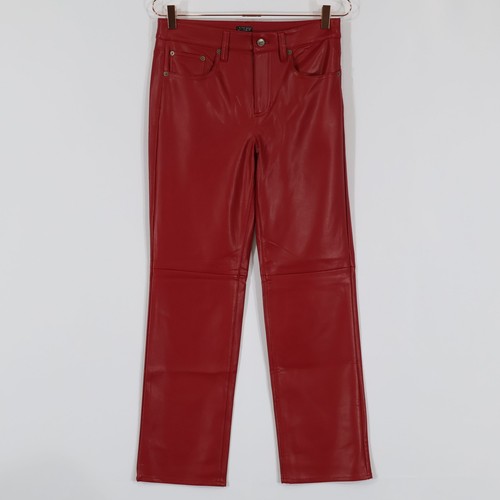Crew faux leather pants - faux,