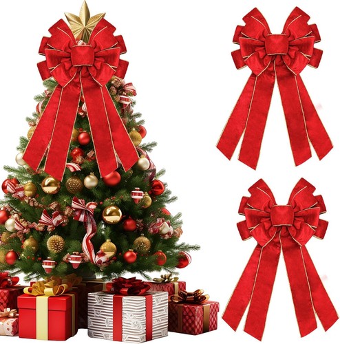 Large red velvet christmas - red,