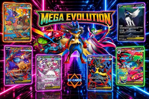 Mega evolution pokémon - mega, cards