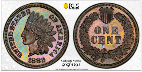 1882 proof indian head penny - 1882,