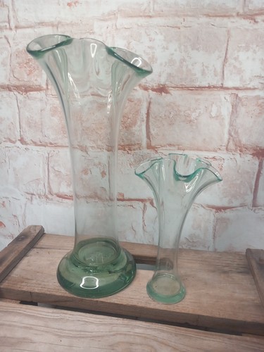 Set vintage fluted green - set, of