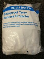 Olivia Rocco Extra Deep Waterproof Terry Towel Mattress Protector 137-191+30cm