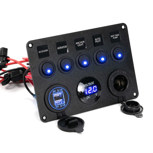 Gang switch panel 12v - gang,