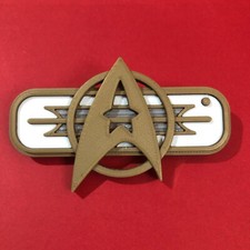 Star Trek 'The Wrath of Khan' Starfleet Uniform Insignia Badge (3D Printed)