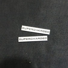 2x Chrome Black Small Silver