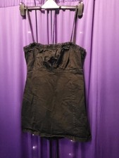 primark black denim dress