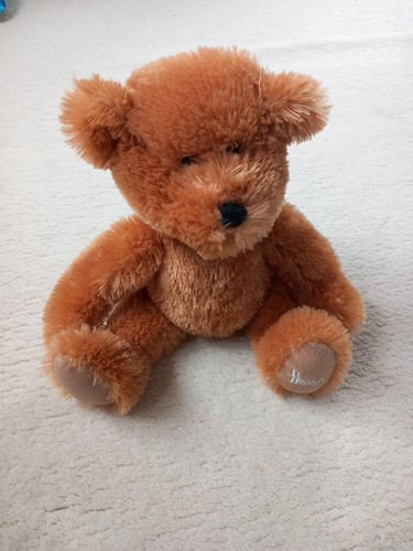 Harrods fluffy bear 25cms - fluffy,