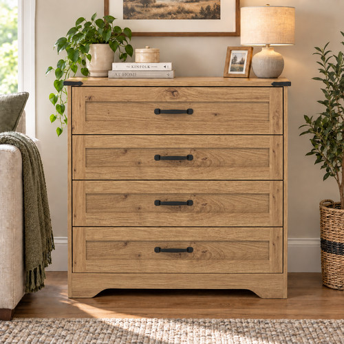 Chest drawers drawer - of, oak