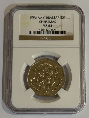 1996 50p gibraltar ngc - ngc, ms63