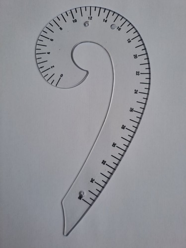 French curve ruler - curve, (arm